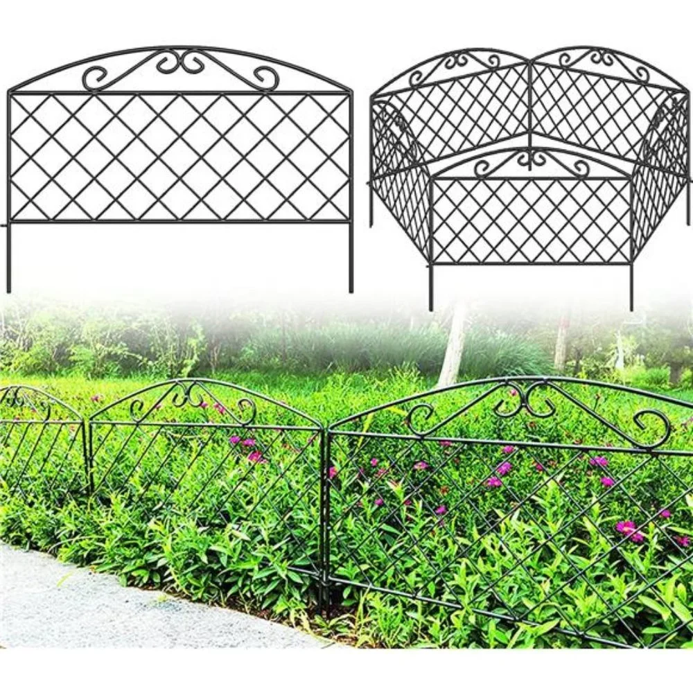 Decorative Garden Fence 17 in (H) x 10 ft (L) No Dig Fencing Border